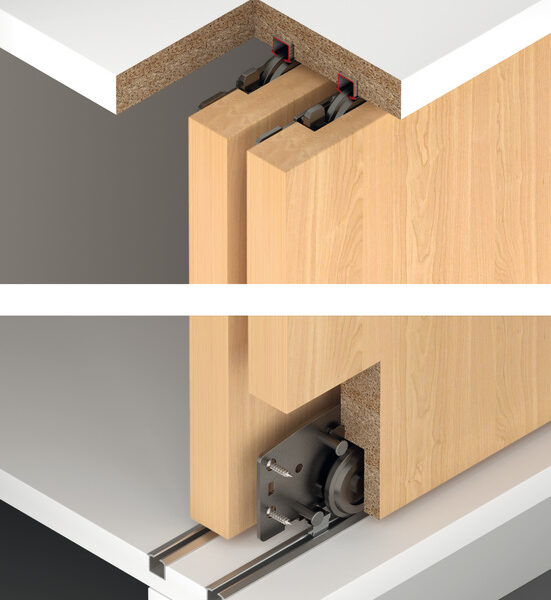 Häfele wardrobe Sliding fitting (2 door kit)